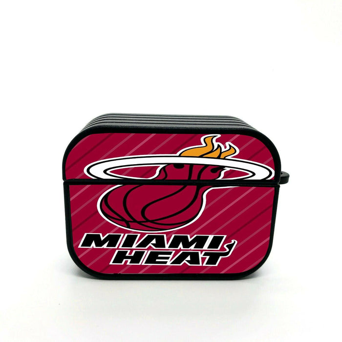 miami heat logo iconic airpod case