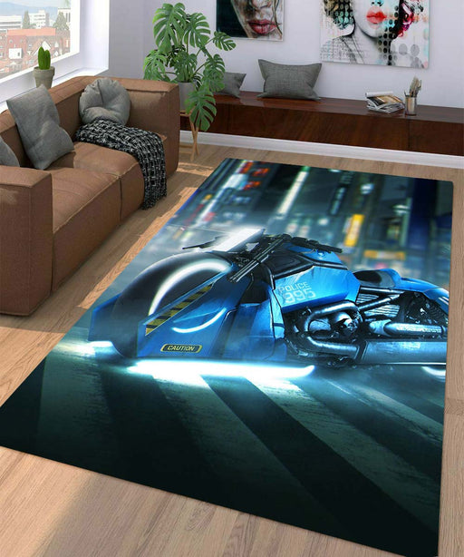 motorcycle cyberpunk 2077 Living room carpet rugs