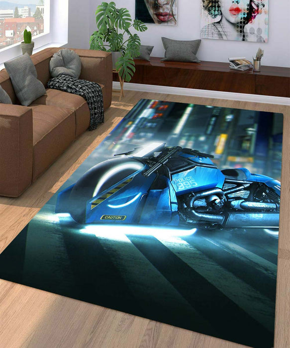 motorcycle cyberpunk 2077 Living room carpet rugs