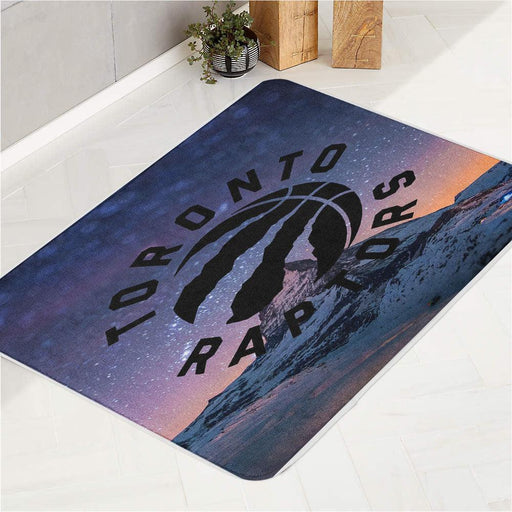 mountain toronto raptors winter bath rugs