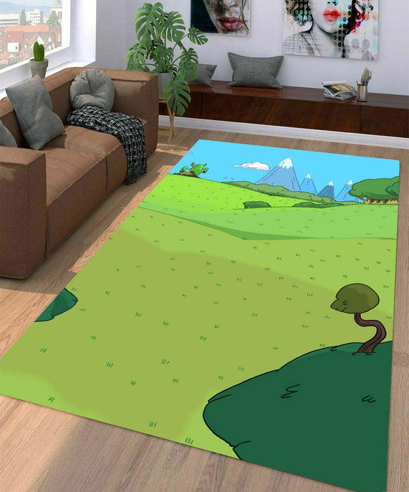 mountain adventure time Living room carpet rugs