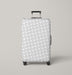 monochrome loves heart icon sign Luggage Cover | suitcase