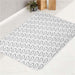 monochrome loves heart icon sign bath rugs