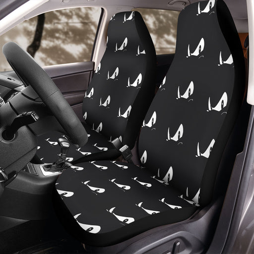 monochrome sonic the hedgehog expressions Car Seat Covers