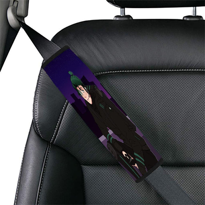 midoriya izuku with america cartoon style Car seat belt cover - Grovycase