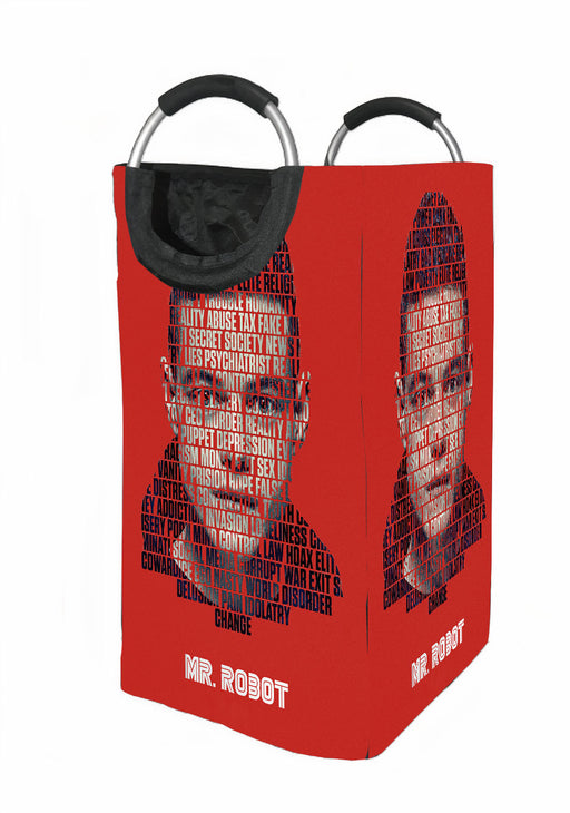 Mr. robot poster Laundry Hamper | Laundry Basket