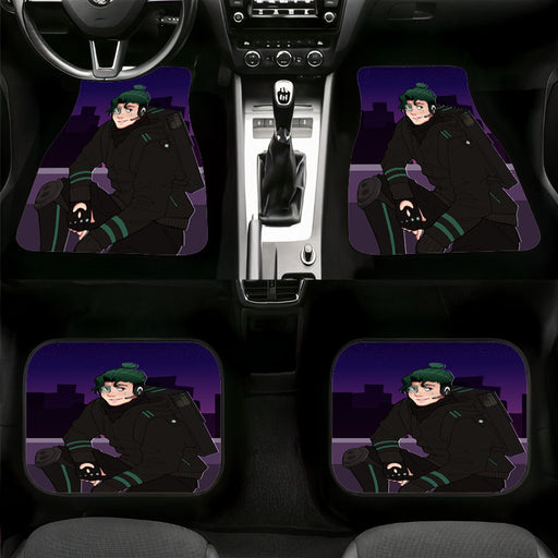 midoriya izuku with america cartoon style Car floor mats Universal fit