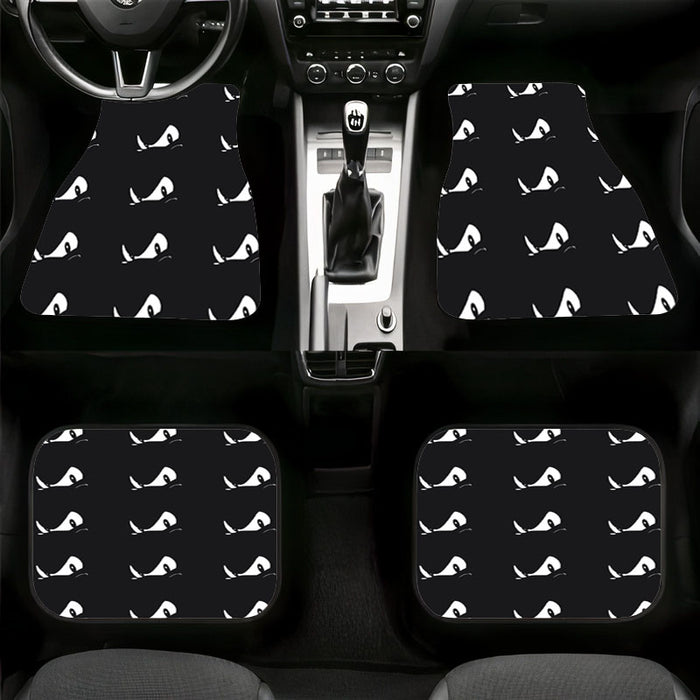 monochrome sonic the hedgehog expressions Car floor mats Universal fit