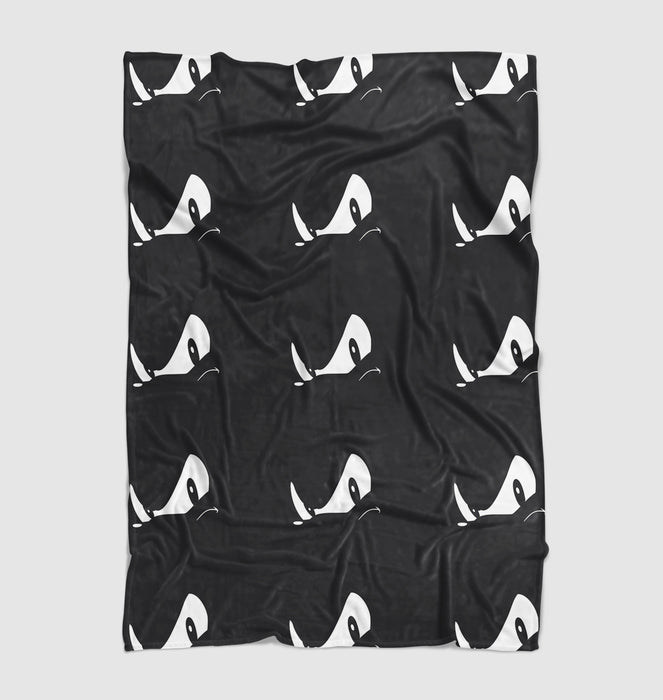 monochrome sonic the hedgehog expressions Ultra soft fleece blanket