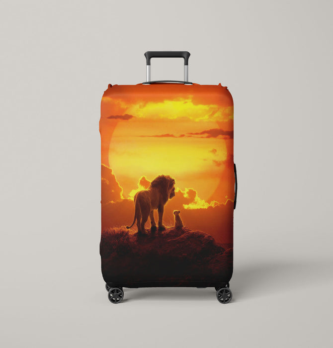 mufasa and simba sunset the lion king Luggage Covers | Suitcase