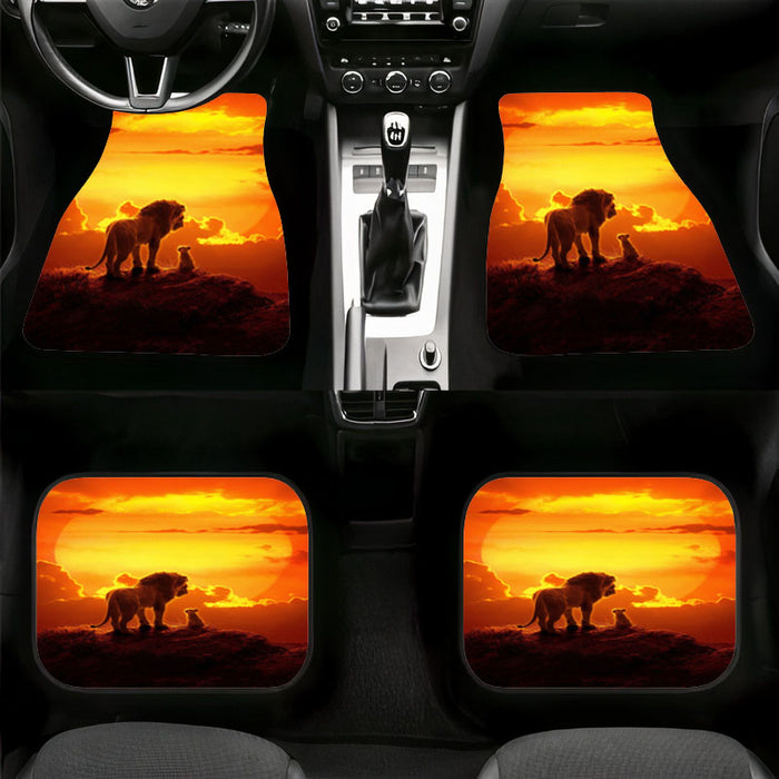 mufasa and simba sunset the lion king Car floor mats Universal fit