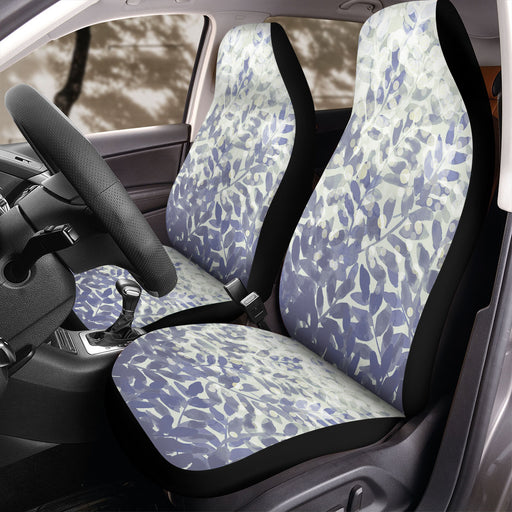 monochrrome watercolor leaf Car Seat Covers