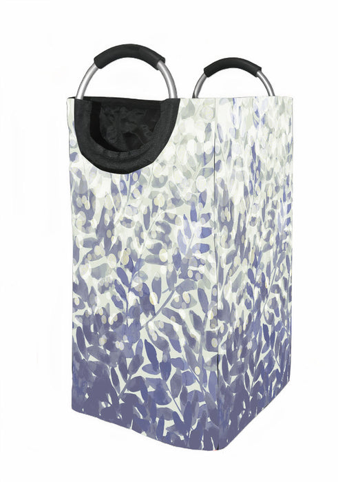 monochrrome watercolor leaf Laundry Hamper | Laundry Basket