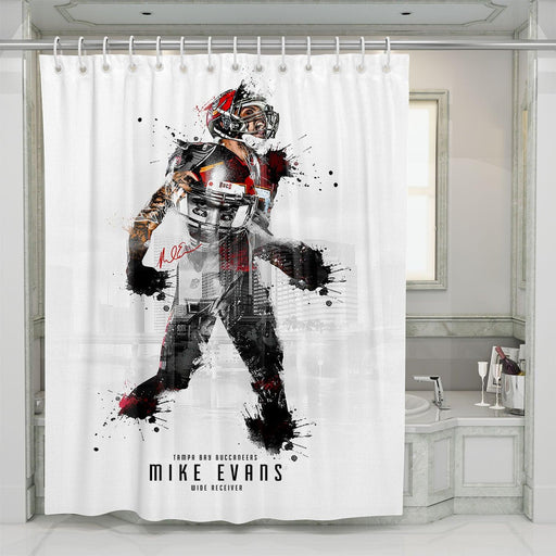 mike evans tampa bay buccaneers shower curtains