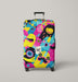 monsters pop color 21 century Luggage Cover | suitcase