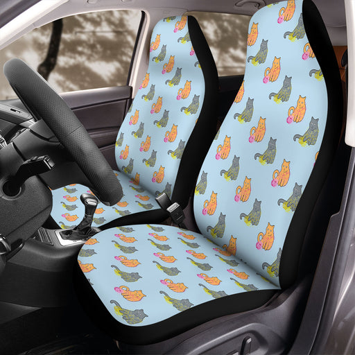 most expensive orange and black cats Car Seat Covers