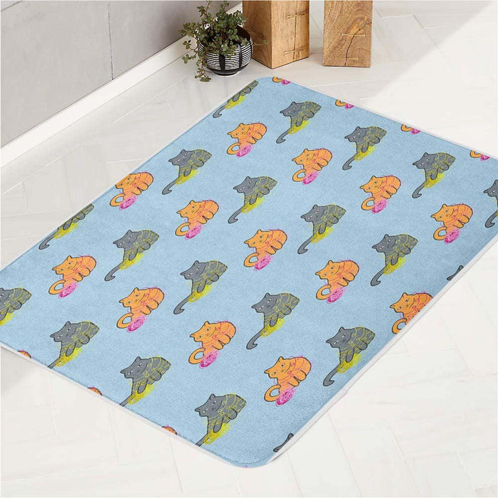 most expensive orange and black cats bath rugs