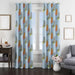 most expensive orange and black cats window Curtain