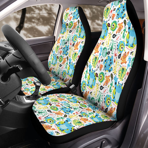 moster cute monsters university Car Seat Covers