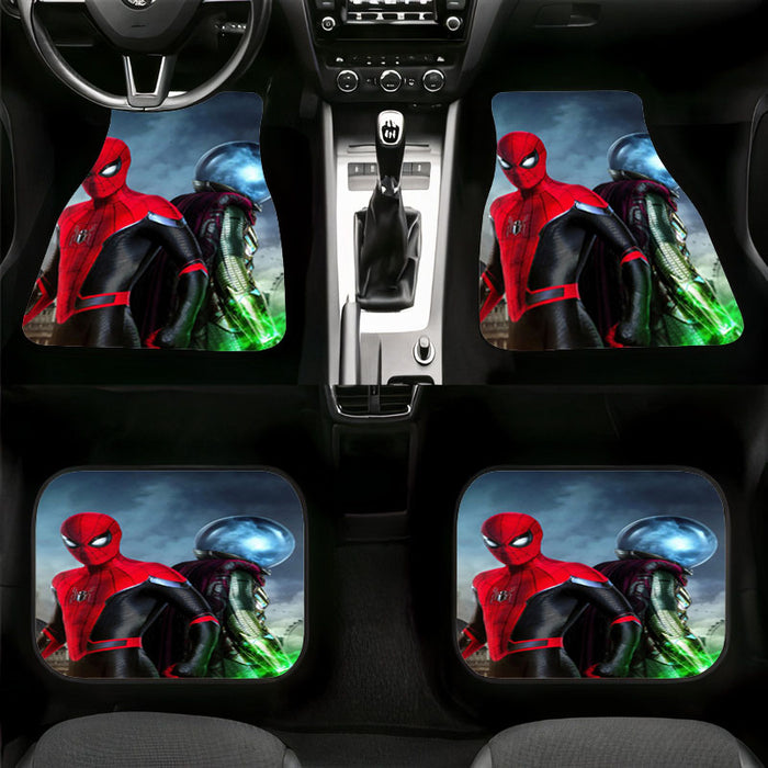 mysterio and spiderman far from home Car floor mats Universal fit