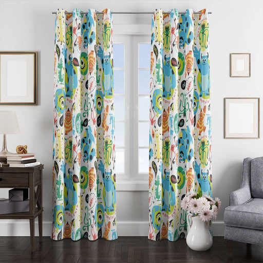 moster cute monsters university window Curtain