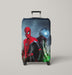 mysterio and spiderman far from home Luggage Covers | Suitcase