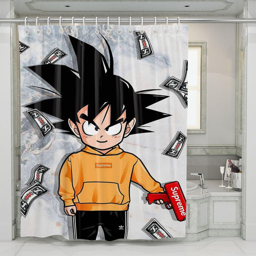 money fancy dragon ball shower curtains