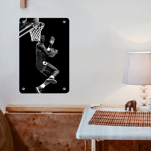 monochrome best action nba Poster Metal print wall art