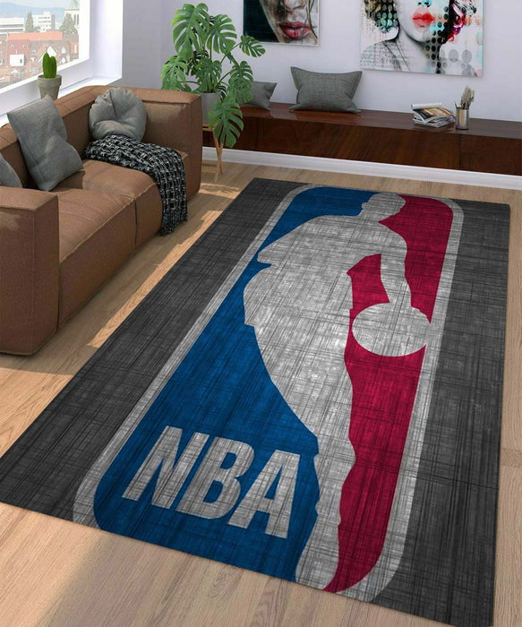 nba logo textured Living room carpet rugs