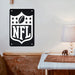 monochrome nfl logo Poster Metal print wall art