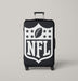 monochrome nfl logo Luggage Covers | Suitcase