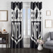 monochrome nfl logo window Curtain