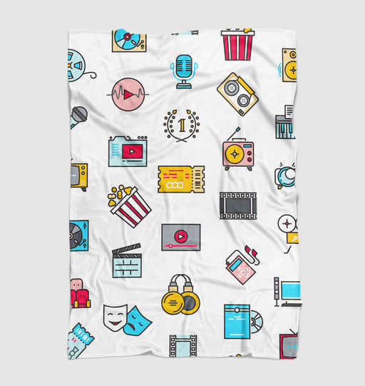 music and movie stuff Ultra soft fleece blanket