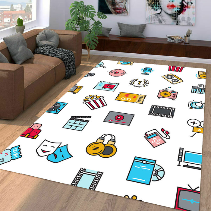 music and movie stuff Living room carpet rugs