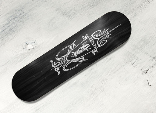 monochrome of oakland raiders Skateboard decks