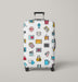 music and movie stuff Luggage Cover | suitcase