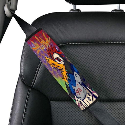 monster robbot from evangelion emergency Car seat belt cover - Grovycase