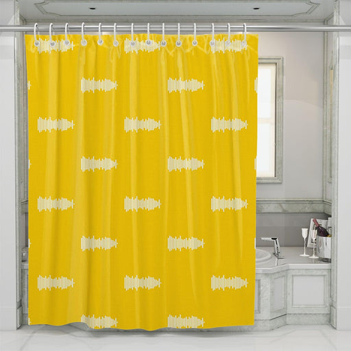 music audio rhyme sign shower curtains