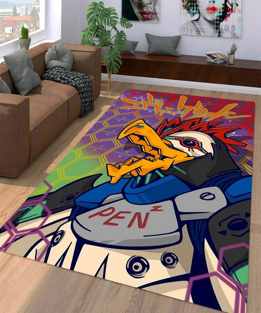 monster robbot from evangelion emergency Living room carpet rugs