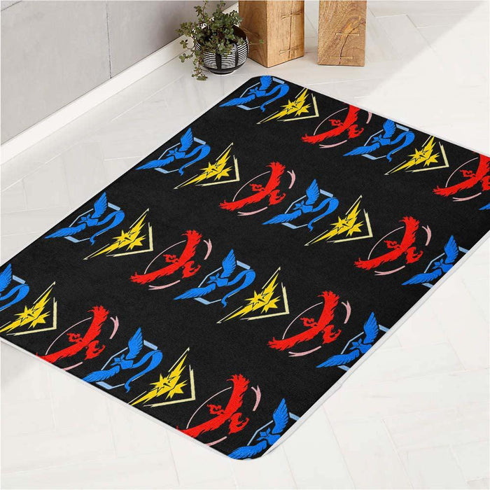 mystic team logo pokemon bath rugs