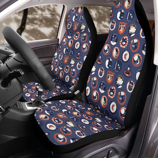 nasa badge spaces blue Car Seat Covers