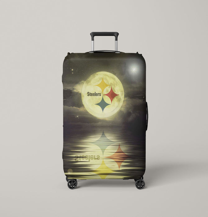 moon of steelers at the lake Luggage Covers | Suitcase