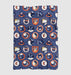 nasa badge spaces blue Ultra soft fleece blanket