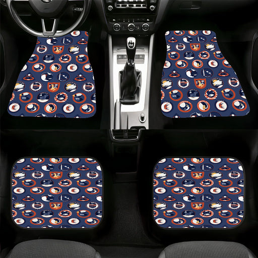 nasa badge spaces blue Car floor mats Universal fit