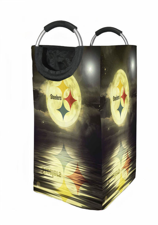 moon of steelers at the lake Laundry Hamper | Laundry Basket