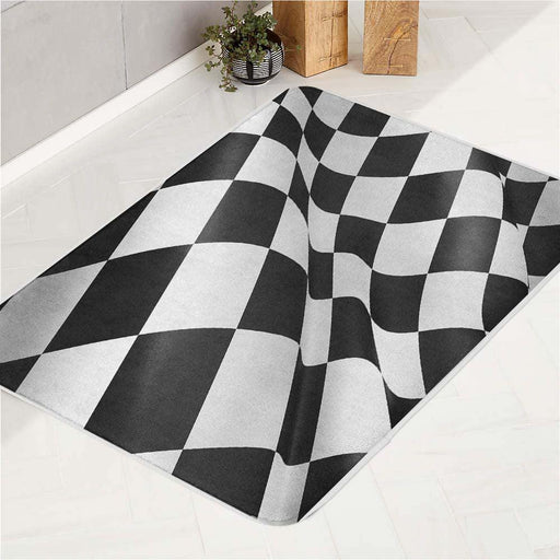 nascar lap flag racing bath rugs