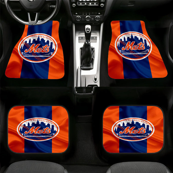 new york mets red blue flag Car floor mats Universal fit