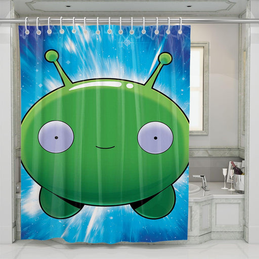 mooncake face final space shower curtains