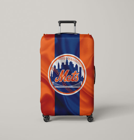 new york mets red blue flag Luggage Covers | Suitcase