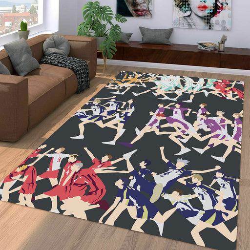 national competition in haikyuu Living room carpet rugs